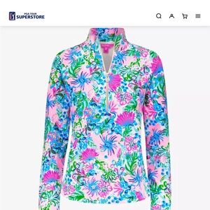 Lilly Pulitzer Pink and Blue Floral Top